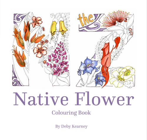 The New Zealand Native Flower Colouring Book